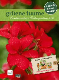 gr&uuml;ene tuume - Jardin Suisse