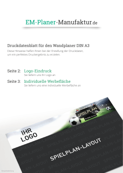 Druckdatenblatt f&uuml;r den Wandplaner DIN A3 Seite 2: Logo