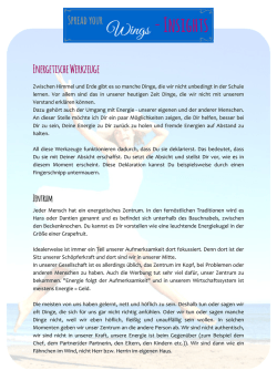 Energetische Werkzeuge