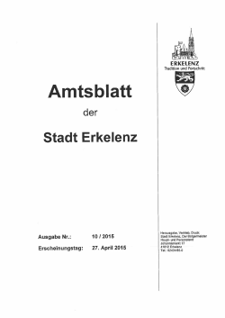 Amtsblatt - Stadt Erkelenz