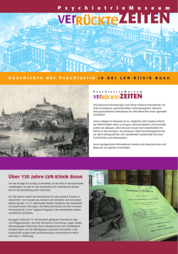 Infofaltblatt Psychiatrie Museum  - LVR