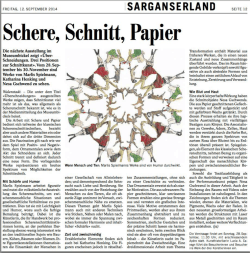 Schere, Schnitt, Papier