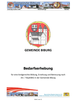 2014 - Bedarfserhebung Biburg