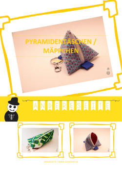 Pyramidentäschchen Mäppchen