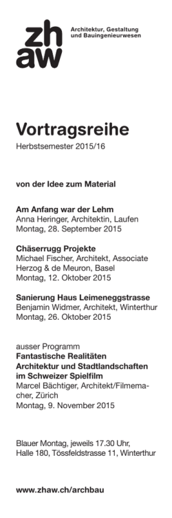Vortragsreihe