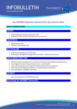 INFOBULLETIN Januar
