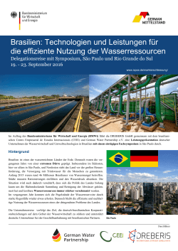Brasilien - German Water Partnership