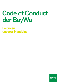 Code of Conduct der BayWa
