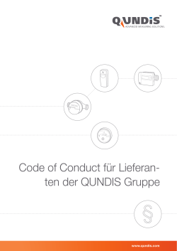 Code of Conduct für Lieferan