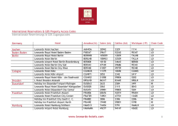 International Reservations and GDS Property Access Codes ( chain