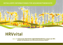 HRVvital - herzratenvariabilit&auml;t Autonom Health