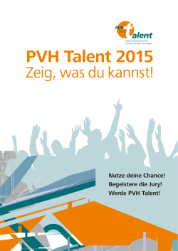 PVH Talent 2015
