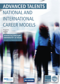 advanced talents national and international career models