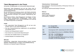 Talent Management in der Praxis
