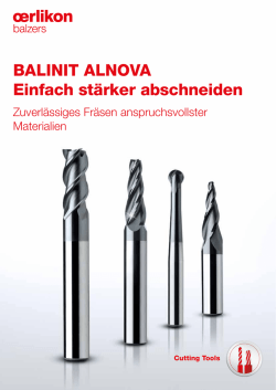 BALINIT ALNOVA Einfach st&auml;rker abschneiden