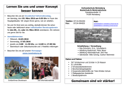 Grundschul-Flyer - der Verbundschule Weinsberg