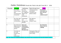 Priorität Aussage TABU - Deutscher Kindergarten Tingleff