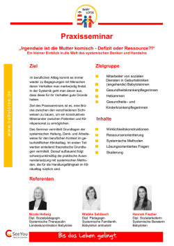 Irgendwie ist die Mutter komisch - Defizit oder Ressource?!