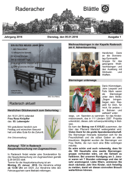 Mitteilungsblatt 01 2016