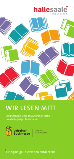 Halle liest mit - Stadtmarketing Halle