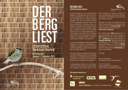 PDF des Programms Der Berg liest - Nord