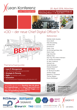 CIO – der neue Chief Digital Officer?«