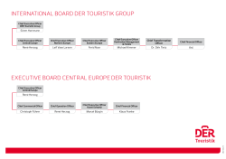international Board der toUriStiK GroUP eXeCUtiVe Board Central