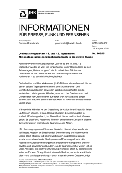 Heimat shoppen" M&ouml;nchengladbach