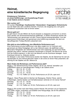 Heimat, eine k&uuml;nstlerische Begegnung