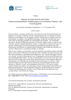 Heimat zwischen Kitsch und Utopie: Kulturwissenschaftliche