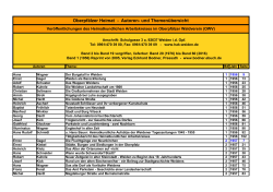 Oberpfälzer Heimat - Autoren