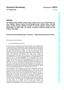 Drohende Streckenstilllegungen verhindern - DIP
