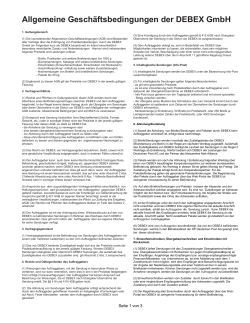 AGB&acute;s - Debex Gmbh