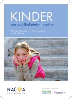 PDF Brosch&uuml;re NACOA - Kinder aus suchtbelasteten Familien