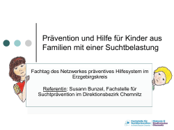 Prävention und Hilfe für Kinder aus Familien mit