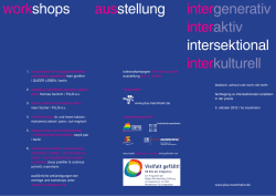 intergenerativ interaktiv intersektional interkulturell