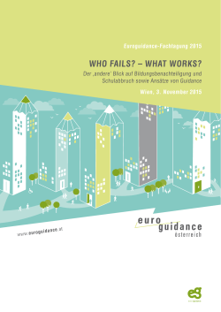 Euroguidance Fachtagung 2015 WHO FAILS?