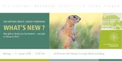 what`s new ? - Universitätsklinikum Ulm