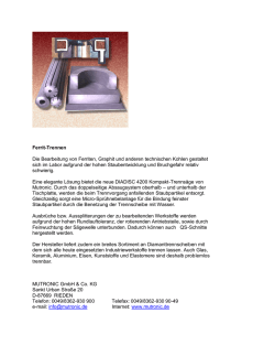 Ferrit-Trennen im Labor - Mutronic Pr&auml;zisionsger&auml;tebau GmbH & Co