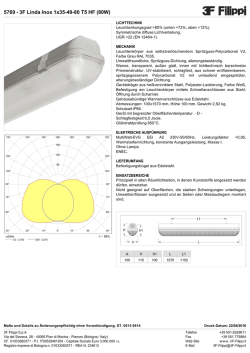 5769 - 3F Linda Inox 1x35-49-80 T5 HF (80W)