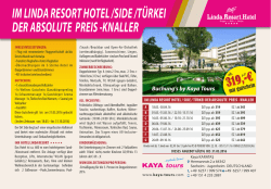 im linda resort hotel /side /t&uuml;rkei der absolute preis