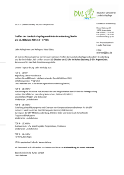 Treffen der Landschaftspflegeverbände Brandenburg/Berlin am 16