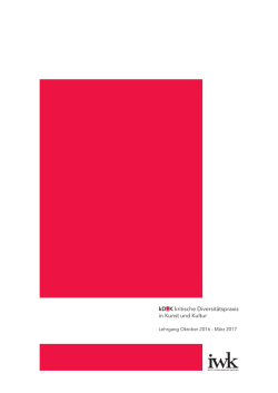 kD_  K kritische Diversitätspraxis in Kunst und Kultur