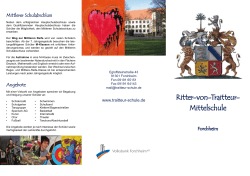 Info-Flyer RvT - Ritter-von