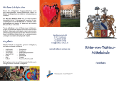 Info-Flyer RvT - Ritter-von