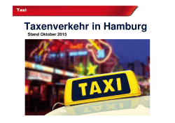 Hamburg Herr Ritter - Präsentation Taxi Stand Oktober 2015 München