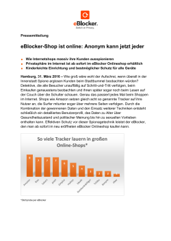 eBlocker-Shop ist online: Anonym kann jetzt jeder So viele Tracker