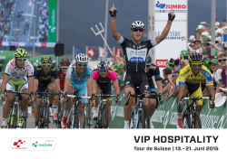 vip hospitality - Tour de Suisse