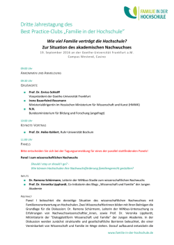Dritte Jahrestagung des Best Practice