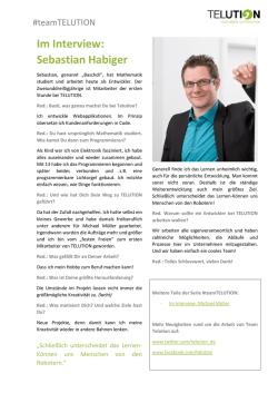Im Interview: Sebastian Habiger